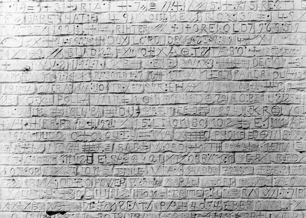 gr0250 fla state hosp inscribed wall