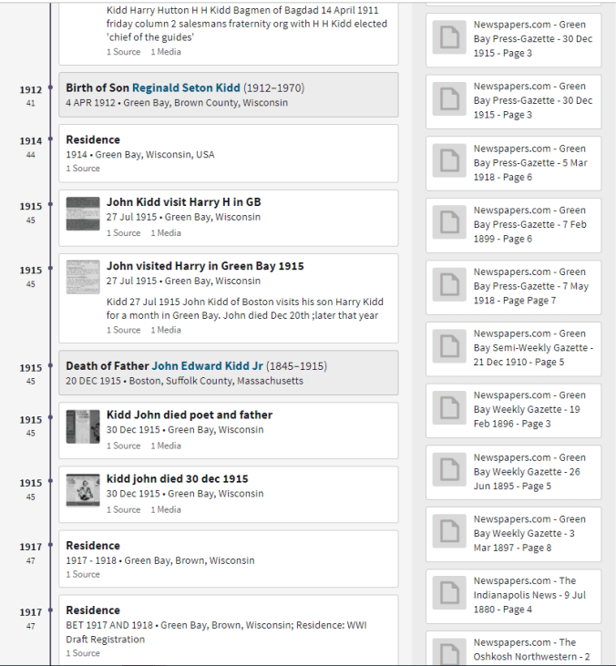 newspapers dot com attached to Harry