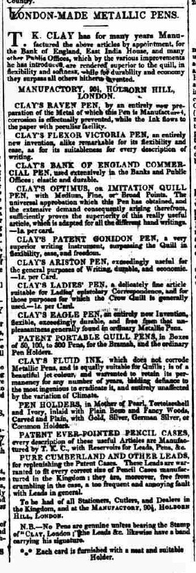 Copy of pens clay 1839 print blog