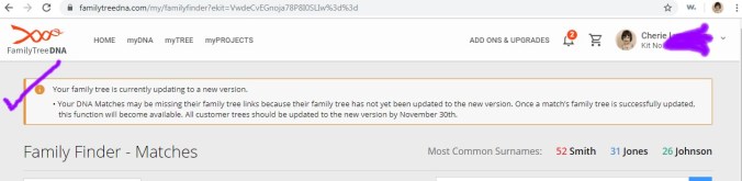 Copy of tree updating